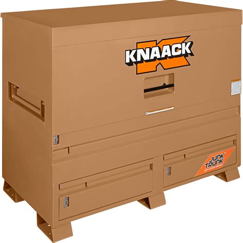 KNAACK Storagemaster Jobsite Piano Box with JunkTrunk, Tan, 43.8 Cu. Ft., 60in.W x 30in.D x 49in ...