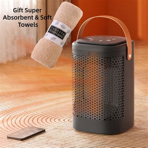 Remote Control Space Heater With Touch Screen & Timer, Portable ...
