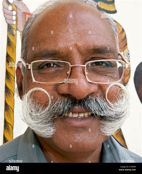 Man Face With Glasses And Moustache High Resolution Stock Photography ...