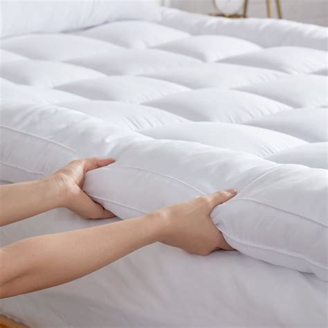 SINWEEK Extra Thick Mattress Topper, Cooling Mattress Pad Cover ...