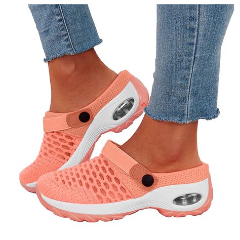 Women Slip on Shoes Air-Cushion Walking Shoes Breathable Slippers ...