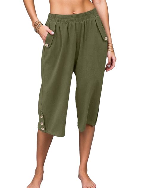 CaComMARK PI Clearance Women's Summer Casual Elastic Waist Printed ...