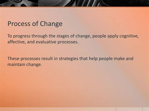 Transtheoretical Model (Stages of Change Model) | PPTX