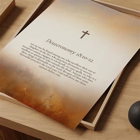Deuteronomy 18:10-12 Scripture Art Printable, Bible Verse Art, Wall ...