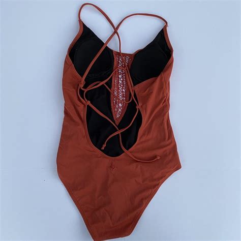 Reef Women's Orange Swimsuit-one-piece | Depop