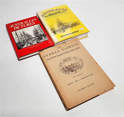 Lot - Three books on Australian history incl. Sydney Gazette & NSW ...