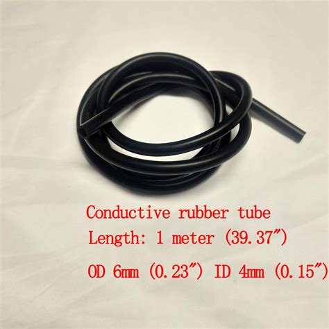 Conductive Silicone Rubber Tube Tens / Estim / E-stim Machine 6mm OD 4mm ID - Etsy