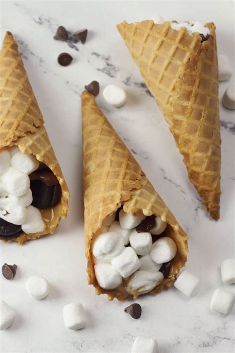 S'mores Cones - The Toasty Kitchen