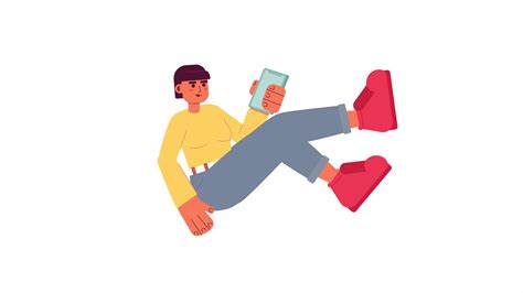 animiert aufgeregt Mädchen mit Telefon. jung gen z Frau mit Smartphone ...