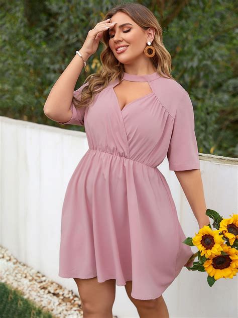 Plus Cut Out A-line Dress | Graduation dress plus size, Night dress long elegant, Night dress