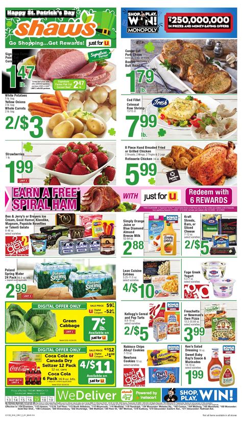 Shaws Circular 03/13/20–03/19/20 Sneak Peek Preview | Flyer, Weekly ads ...