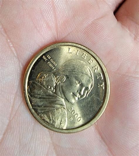 2000 D Sacagawea Denver Mint One Dollar Gold Color Coin Vintage - Etsy