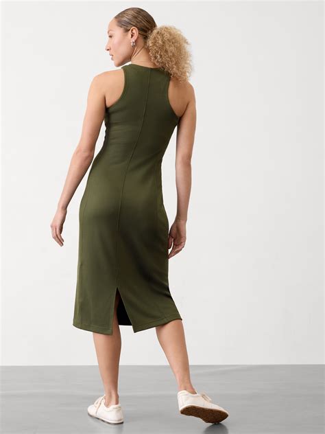 Seasoft Rib Midi Tank Dress | Athleta