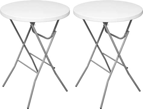 Byliable 32 in Round Folding Table Folding Cocktail Table, High Top ...