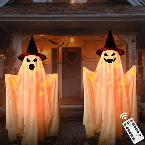 Amazon.com: Halloween Decorations Outdoor Indoor- 2 Packs Large Light ...