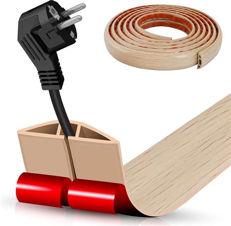 Amazon.com: Floor Cord Cover Self Adhesive Cord Hider,10FT Cable ...