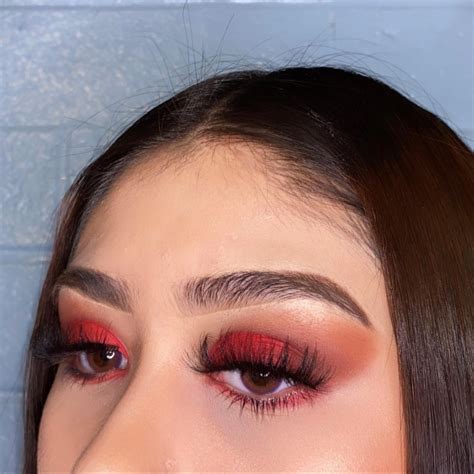 Red Eyeshadow Ideas For Brown Eyes