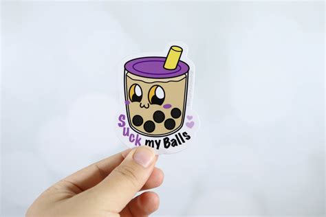 RePop Gifts | Suck my Balls Boba Sticker
