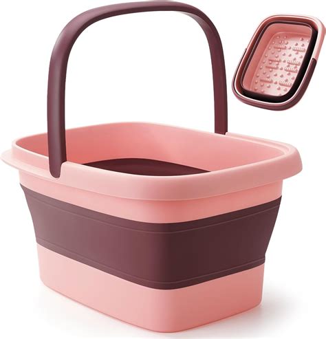 Amazon.com: moohemoo Collapsible Foot Bath Basin Foot soak Tub, Foot ...