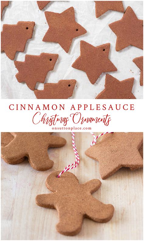 Cinnamon Applesauce No Bake Ornaments at Zane Bussell blog
