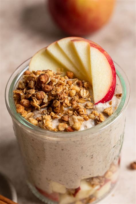 Blended Apple Cinnamon Overnight Oats - Make It Dairy Free