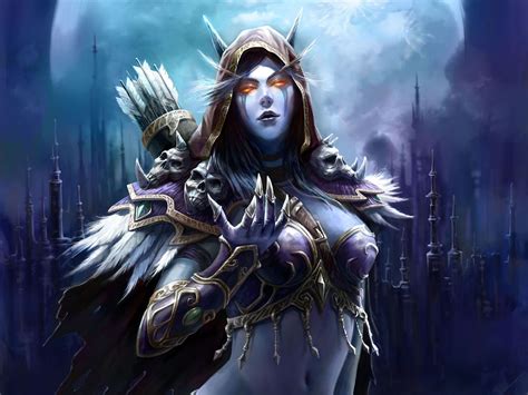 woman in purple top character World of Warcraft Sylvanas Windrunner ...