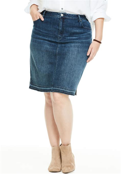 Denim Skirts Plus at Carlos Huguley blog