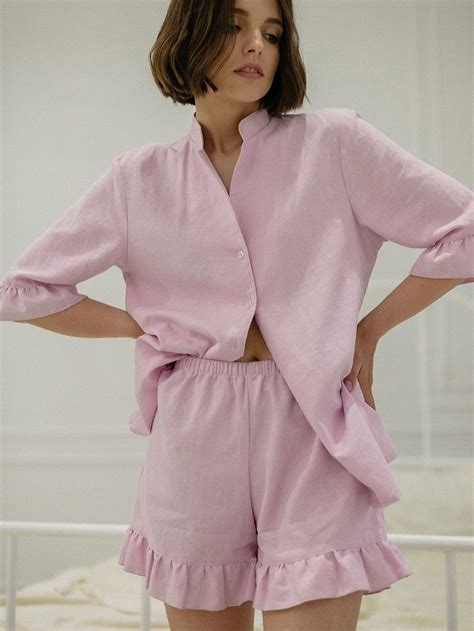 Women's Linen Pajama Sets at Humberto Watts blog
