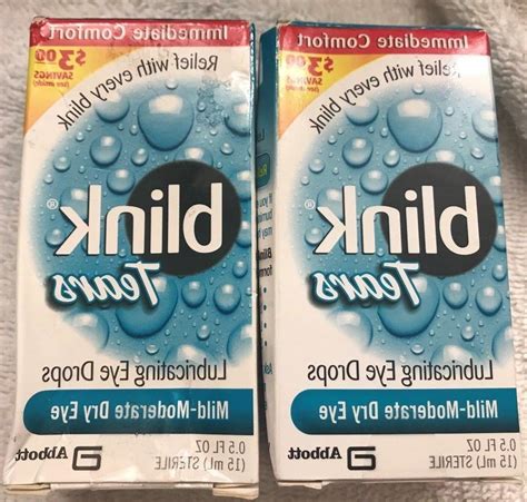 2 blink Tears Lubricating Eye Drops 15 mL