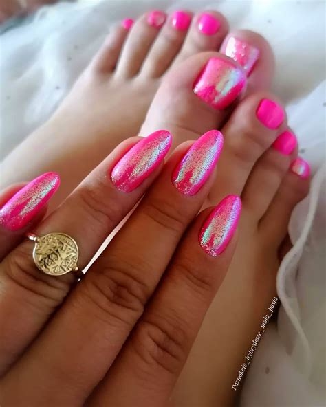 Light Pink Glitter Acrylic Nails