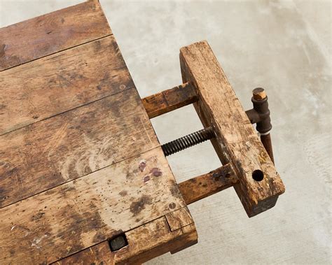 American Industrial Style Carpenters Work Bench Table or Etabli For ...