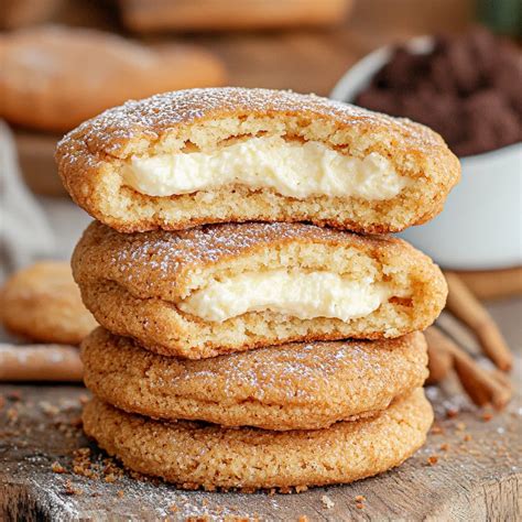 Soft Churro Cheesecake Cookies - Creamy Centered Treat - Taste Of Moms