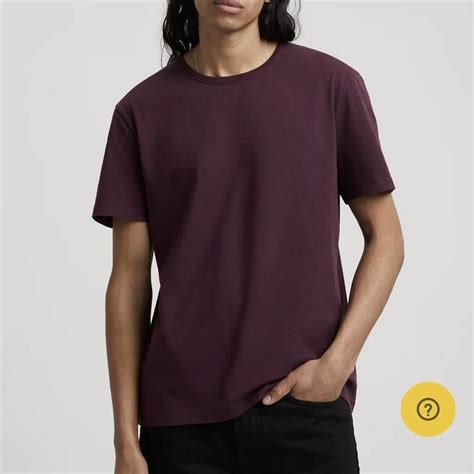 Asket "The T-shirt" in Burgundy, small. Worn once - Depop