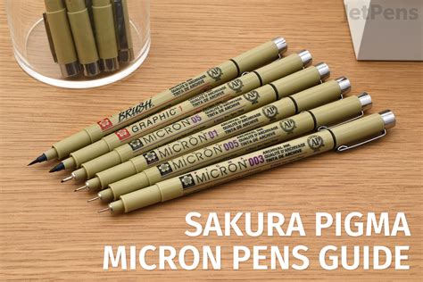 Sakura Pigma Micron Pens: A Comprehensive Guide | JetPens