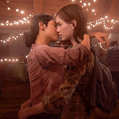 Ellie and Dina having a romantic moment 😏😏 | The last of us, Dina, Ellie