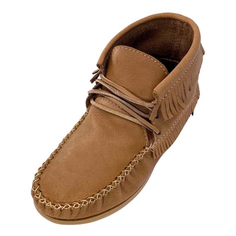 Best Men's Authentic Genuine Leather & Suede Moccasin Slippers & Rubber ...