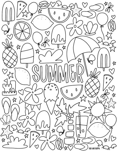 Pin on Coloring Pages | Summer coloring sheets, Summer coloring pages ...