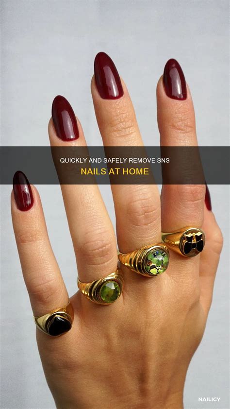 Quickly And Safely Remove Sns Nails At Home | Nailicy