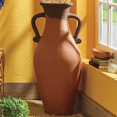 Terra Cotta Tuscan Floor Vase | Seventh Avenue