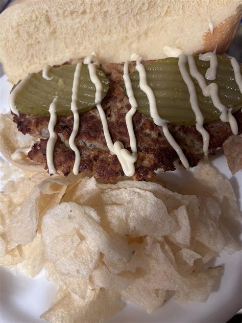 Half of my fried tuna patty on a Hawaiian bread hoagie. : r/stonerfood