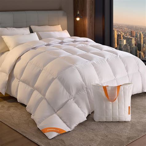 SONGMICS HOME Down Comforter, Down Duvet, King Size Duvet Insert ...