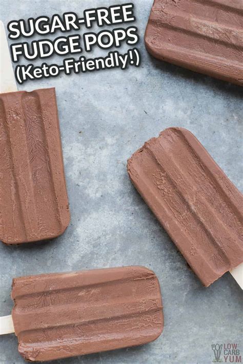 Sugar Free Fudge Pops Recipe - Low Carb Yum