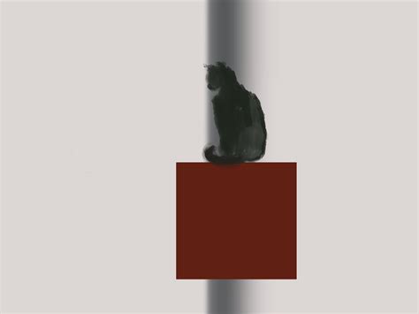 Cat overthinking : r/drawing