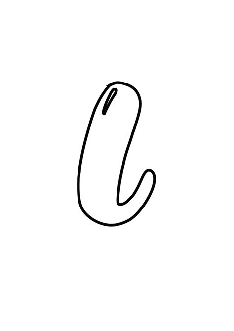 Download Printable Bubble Letter L - Bubble Letters