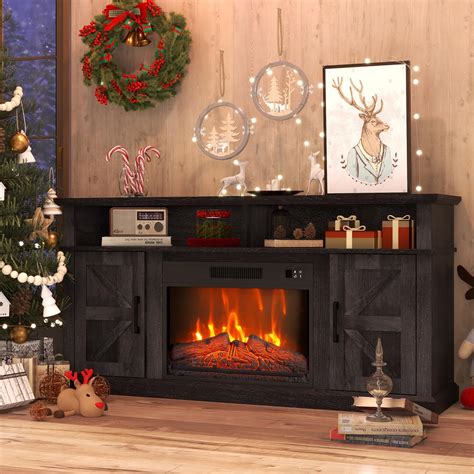 Amazon.com: Luban Nese Fireplace TV Stand for TVs Up to 65" with 23 ...
