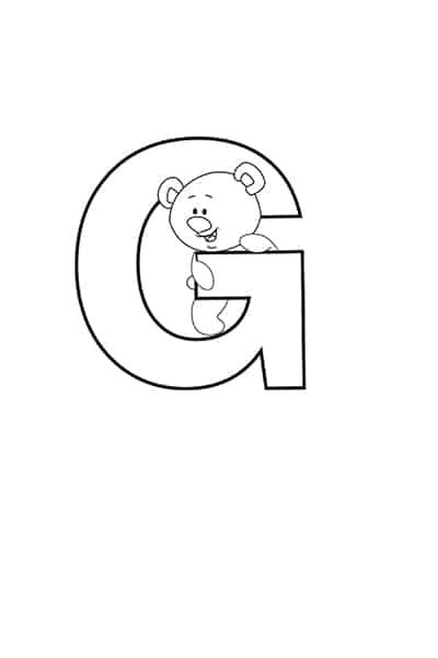 Free Printable Bubble Letter G