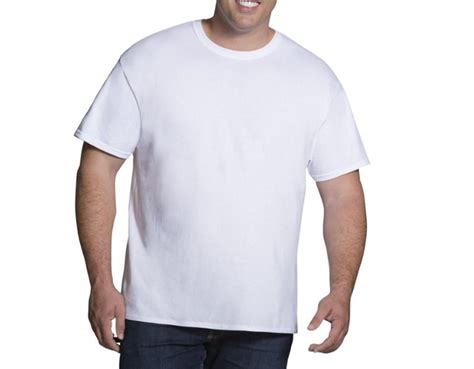 Fruit Of The Loom Big Men's Short Sleeve White Crew T-Shirts - Walmart.com