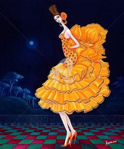 Bailando Con La Luna, Pintura por Carlos Andino | Artmajeur