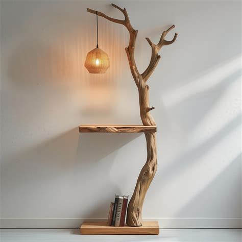 Natural Tree Shaped Floor Lamp, Atmosphere Light and Focal Light ...