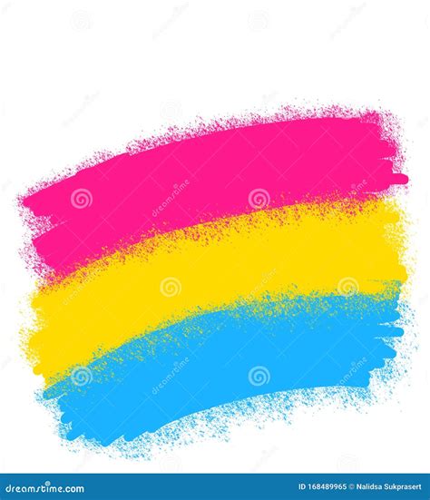 Pansexual LGBTQ+ Pride Flag Symbol Stock Photo | CartoonDealer.com ...